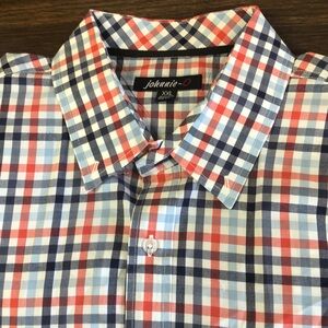 Mens Johnnie-O Long Sleeved Dress Shirt in Size 2XL